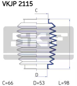 Комплект пыльника SKF VKJP 2115